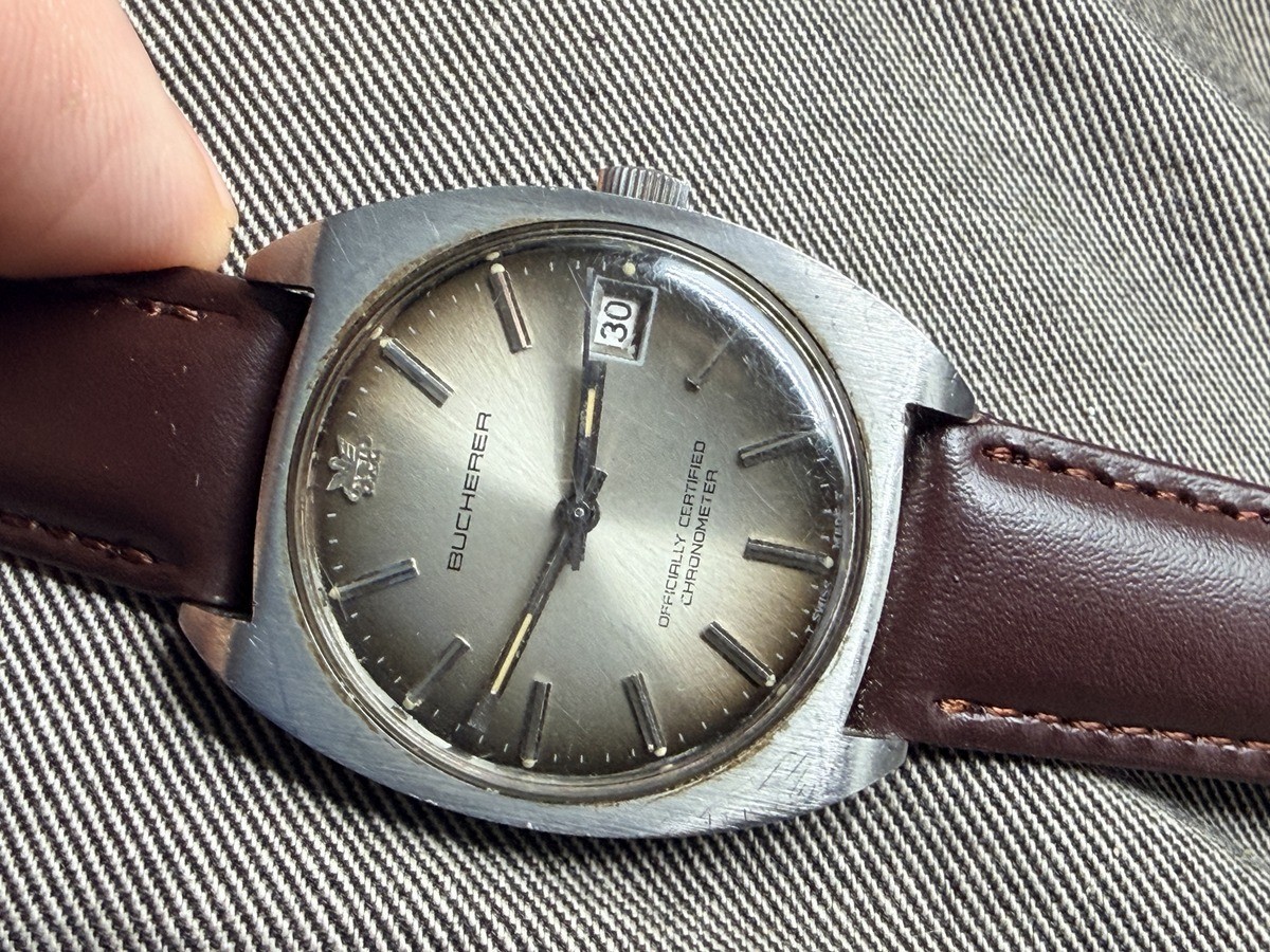 1960's Bucherer Automatic Chronometer Stainless S… - image 15