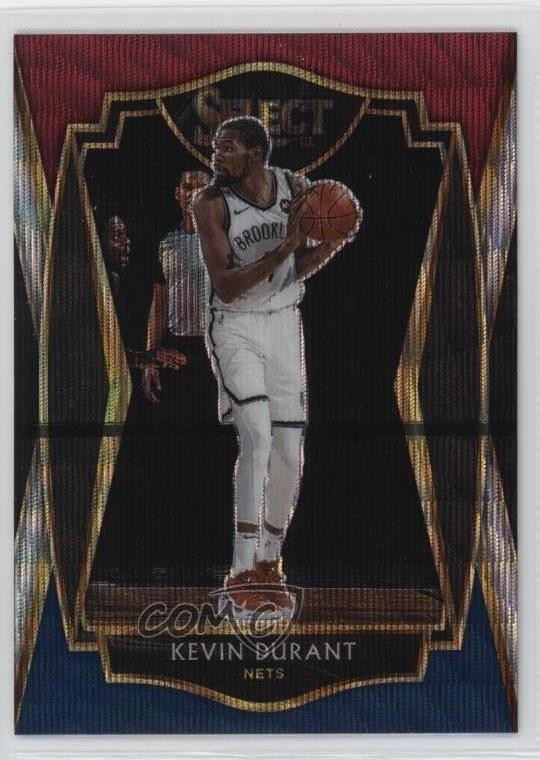 2020-21 Panini Select Premier Level Tri-Color Prizm Kevin Durant #101 02v3