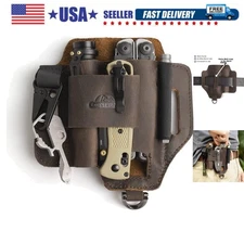 Leather Multitool Sheath,EDC Belt Organizer for Work and Daily Use,Leatherman...