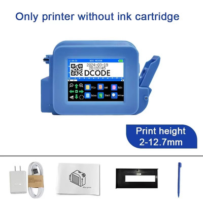 XMINI 12.7mm Portable Mini Printer Handheld Inkjet Printer Text QR Barcode Batch