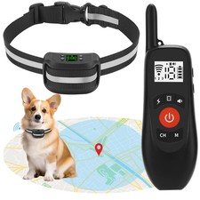 2-in-1 GPS Dog Fence Remote Collar Beep Vibration Shock