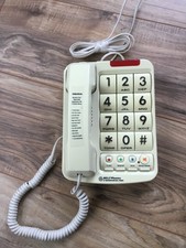 Big Button Plus Corded Cream Speaker Phone 13 Number Memory Braille Bell 20200