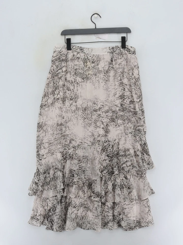 Mint Velvet Women's Maxi Skirt UK 16 Multi Polyester with Viscose Long Maxi - Image 2 of 4