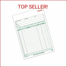 Adams Recycled All Purpose Sales Order Book, 2-Part Carbonless, White/Canary, 5-