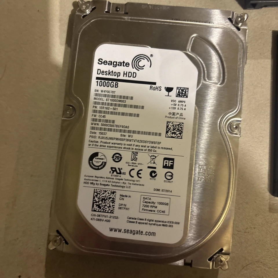 LOT OF 8 SATA 2.5" 3.5” Laptop Hard Drives SSD Major Brands 4.5 Total TB - Image 3 of 4