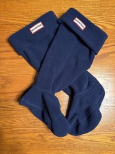HUNTER Navy Blue Women's Tall Fleece Boot Socks Size M 5-7