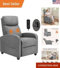 Massage Recliner Chair for Adults, Adjustable Home Theater Seating with Lumba...