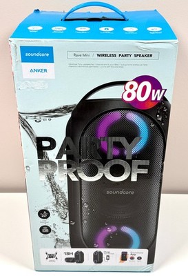 Anker Soundcore 80W Rave Mini Wireless Bluetooth Battery Party Speaker System