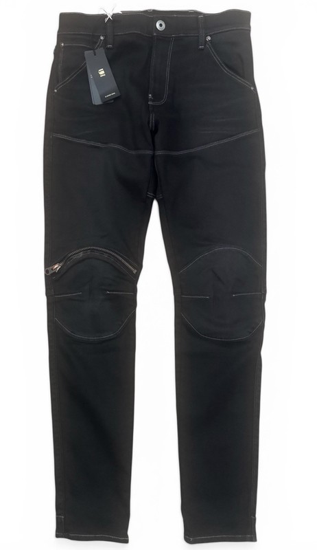 G-Star RAW 5620 3D Zip Knee Skinny Jeans W32 L32 Slander Black