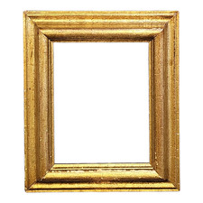 ANTICA CORNICE LEGNO DORATO per Quadro Specchio 38x32 Luce 28x23 Spessa 4,5 cm