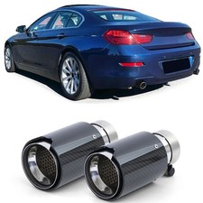 2x Carbon Schwarz Performance Auspuff Endschalld�mpfer Spitze 93mm x 181mm f�r BMW 6er F06 F12