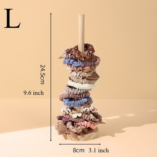 2XWood Corbata de Pelo Soporte de Exhibición Diadema Estante de Almacenamiento Accesorio Soporte de Exhibición Bandeja - Imagen 8 de 15