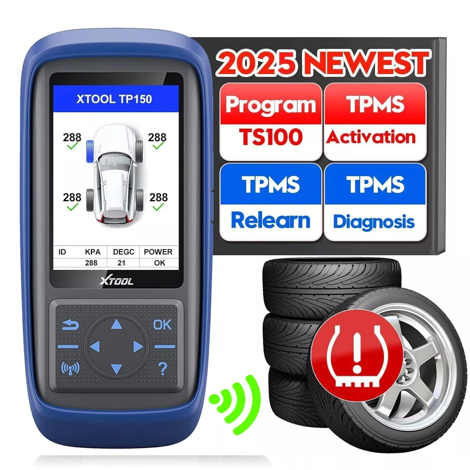 XTOOL TP150 WiFi OBD2 Diagnosegerät RDKS TPMS Programmiergerät Reifendrucksensor