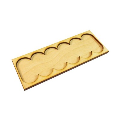 Litko Mini Movement Tray Rank Tray - 6x1 Formation, 25x50mm Pill Bases Pack New