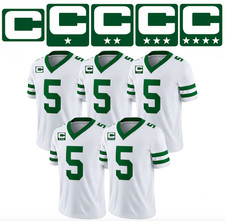 Green Captain C Direct Thermal Transfer Iron On Football Patch Style