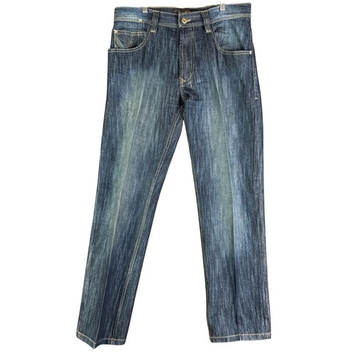 Southpole Premium Hip Hop Loose Straight Leg Y2K Denim Jeans Pants Blue 32 GUC