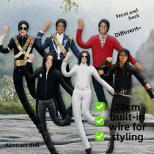 Michael Jackson Cosplay Doll Plush Stuffed Figure Abstract Joint Mobility Toy US