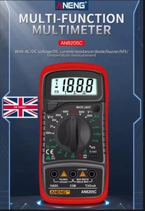 ANENG AN8205C Multimètre numérique AC DC Buzzer d'essai de volt automatique portatif de tension