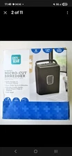 Micro-Cut Paper Shredder - P-4 High-Security Level, 6-Sheet Capacity, Black