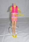 Vtg 1969 Mattel Francie Outfit Vested Interest #1224 Near Complete Dress Vest