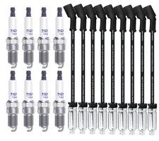 TICANEE Candele e Fili per Chevy 5.3L Silverado Suburban Avalanche Tahoe 