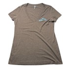 Orange County Choppers Y2K Brown V Neck T Shirt Women’s XL Next Level Biker