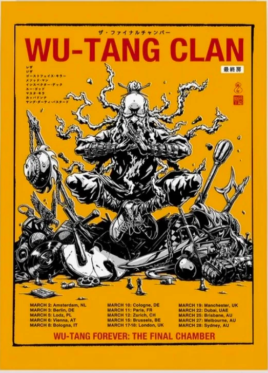 Wu-Tang Clan Final Chamber Tour 2026 Poster | eBay