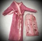 Vintage Barbie Best Buy Fashion # 7754 Pink Satin Nighty w/ Ties & Robe