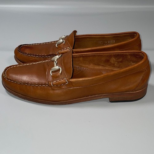 Allen Edmonds 11 D Schuhe Horse Bit Halbschuhe CONCORD AVE Herren weiches Leder hellbraun