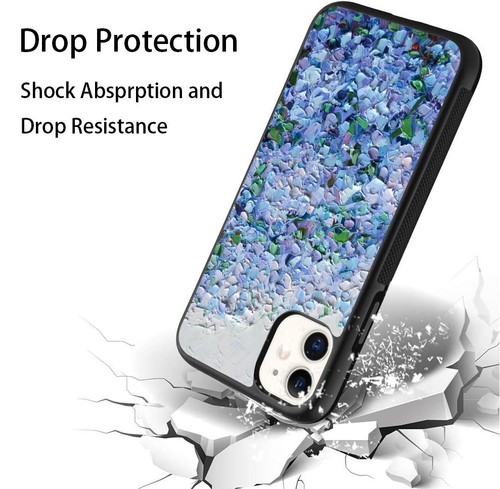 Plastic TPU Cover For iPhone SE XS XR Max 5 6 7 8 Plus Nantucket Hydrangeas blue - Picture 19 of 25