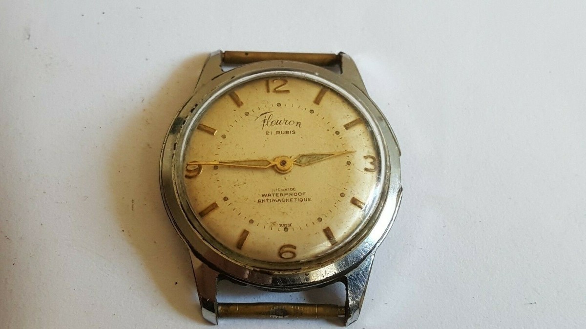 VINTAGE Very Rare Fleuron 21 rubis jewels suisse made watch swiss