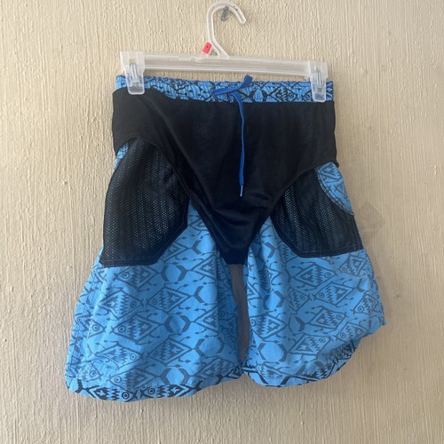 Patagonia Boy's Swim Trunks Shorts Baggies/Lined Size XL Blue Pockets - Picture 6 of 8
