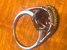 sterling silver 925 ring with purple stone