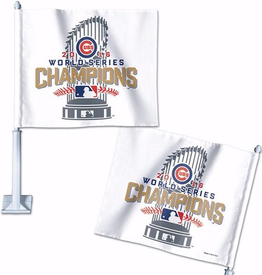 Chicago Cubs 2016 World Series Champions Car Flag Trophy 13422 | eBay