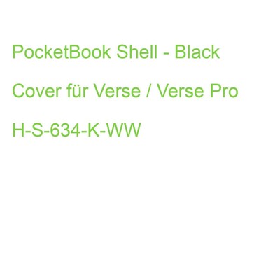 PocketBook Shell - Black Cover für Verse / Verse Pro H-S-634-K-WW