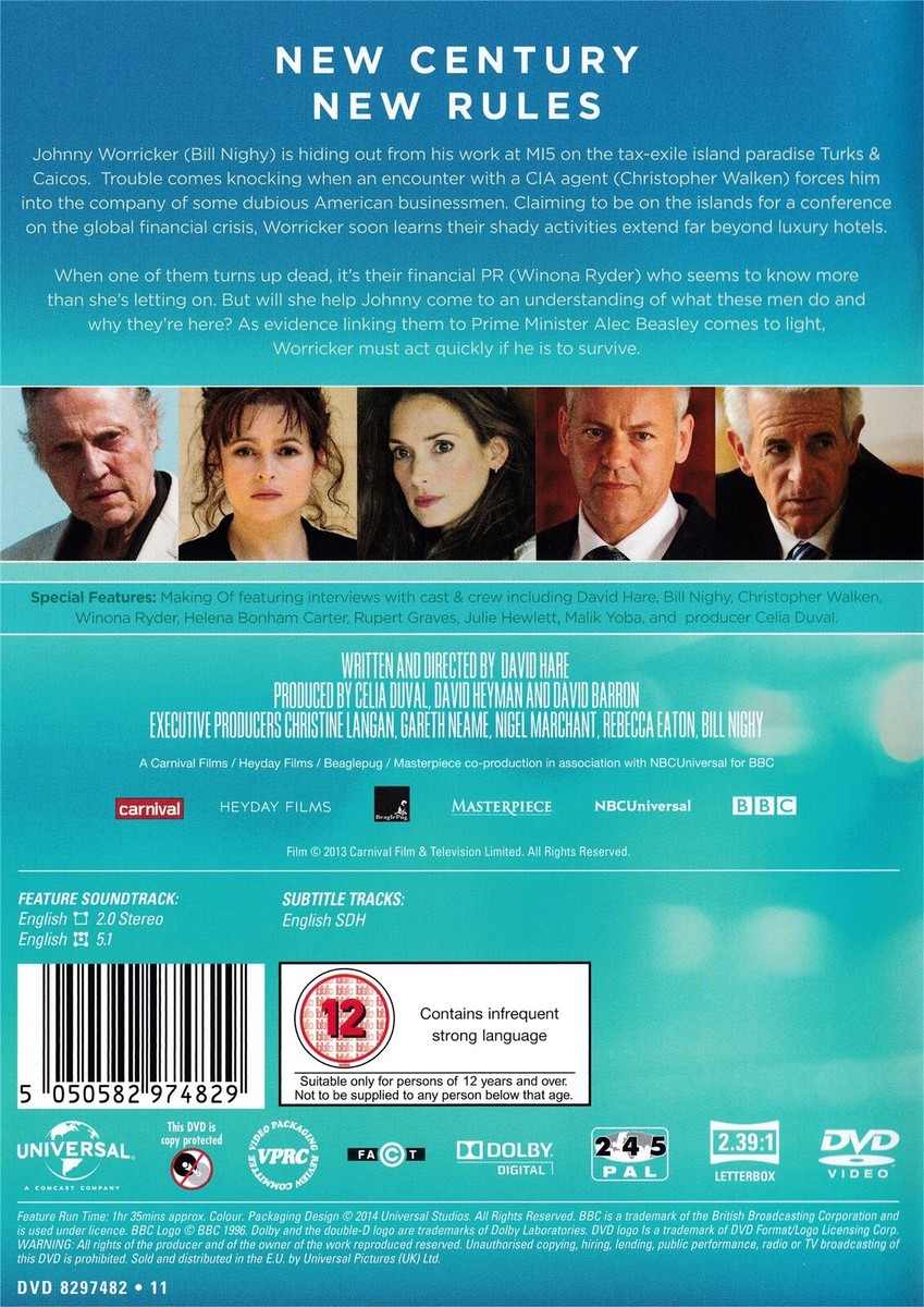 Turks & Caicos DVD 2014 Bill Nighy Helena Bonham Carter