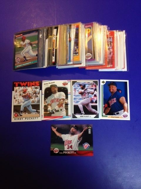 Kirby Puckett Baseball Card Lot--20 Different Cards--All Major Brands NrMt-Mt