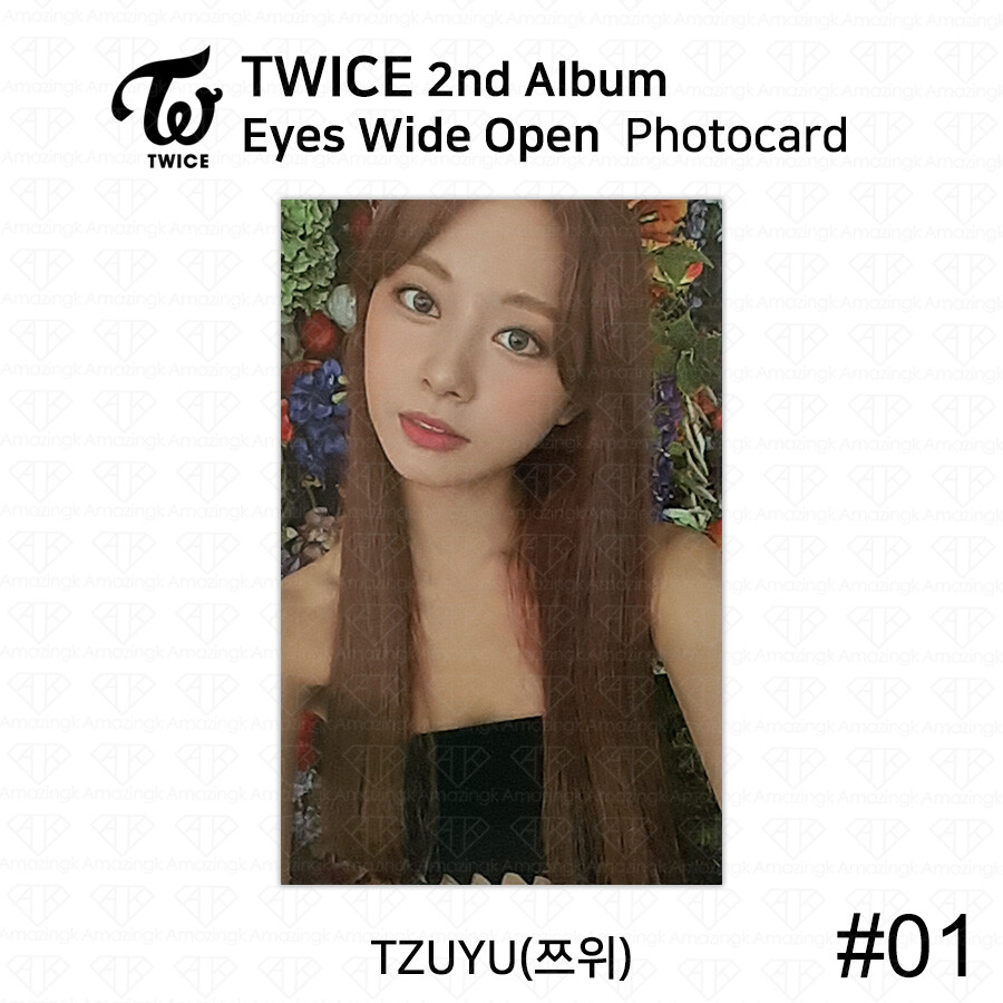 TWICE 2nd Album Eyes Wide Open Official Photocard Photo Card Tzuyu
