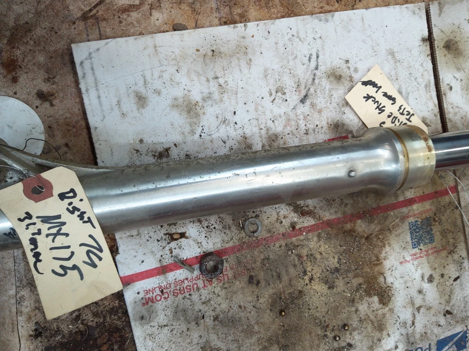 1979 Yamaha MX175F right front fork tube 31.7mm - Image 4 of 4