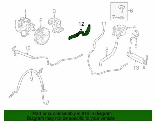 Manguera de entrada de refrigerador de fluido base Cadillac SRX genuina GM 2010-2016 22970604 Foto 2 de 2