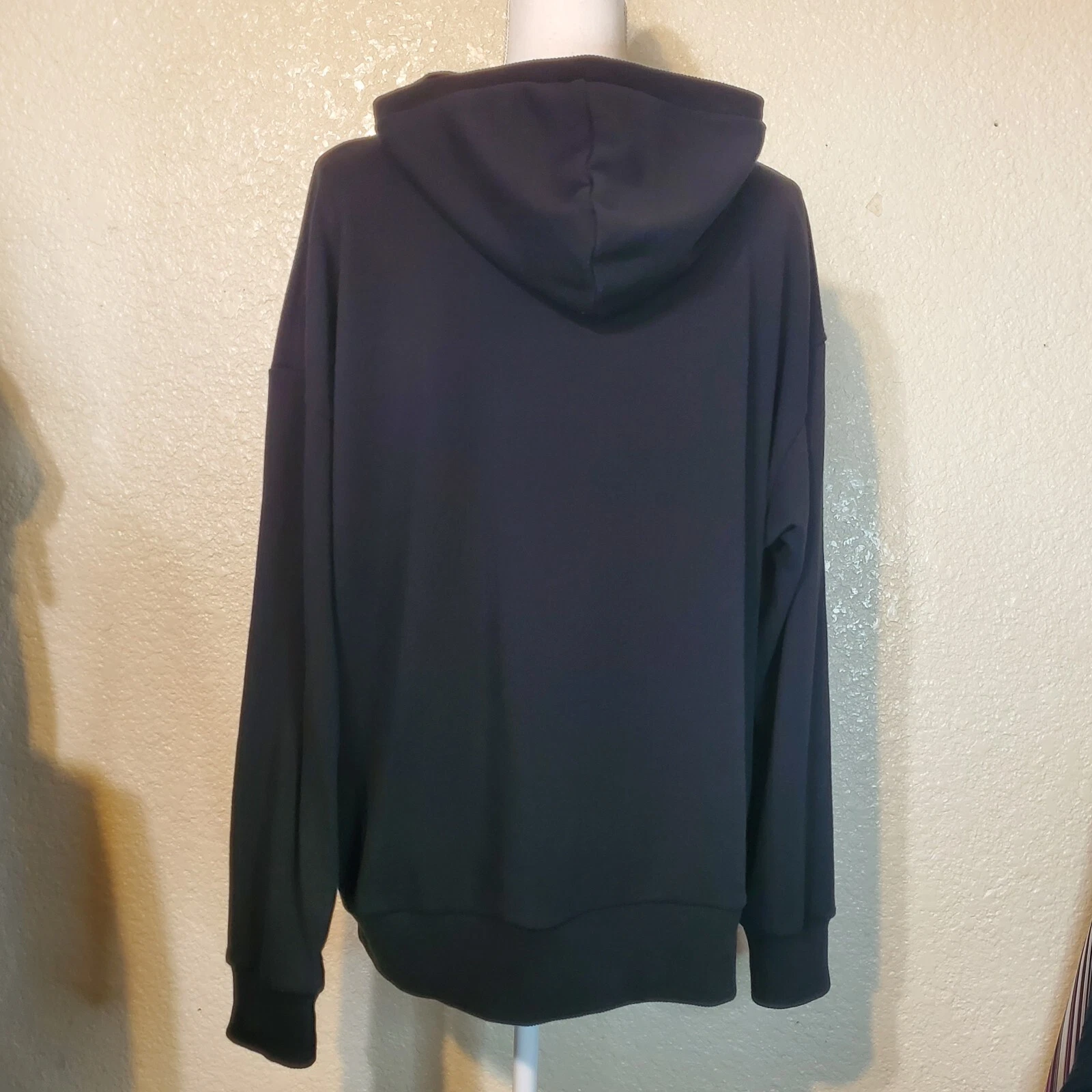 UNDERCOVER Felpa con cappuccio Victoria's Secret nera pullover in pile Bond Street London spaziosa taglia L