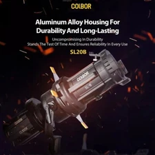 COLBOR SL20B Focalize Conical Snoots Spotlight Bowens Mount for CL60/CL60M/CL100