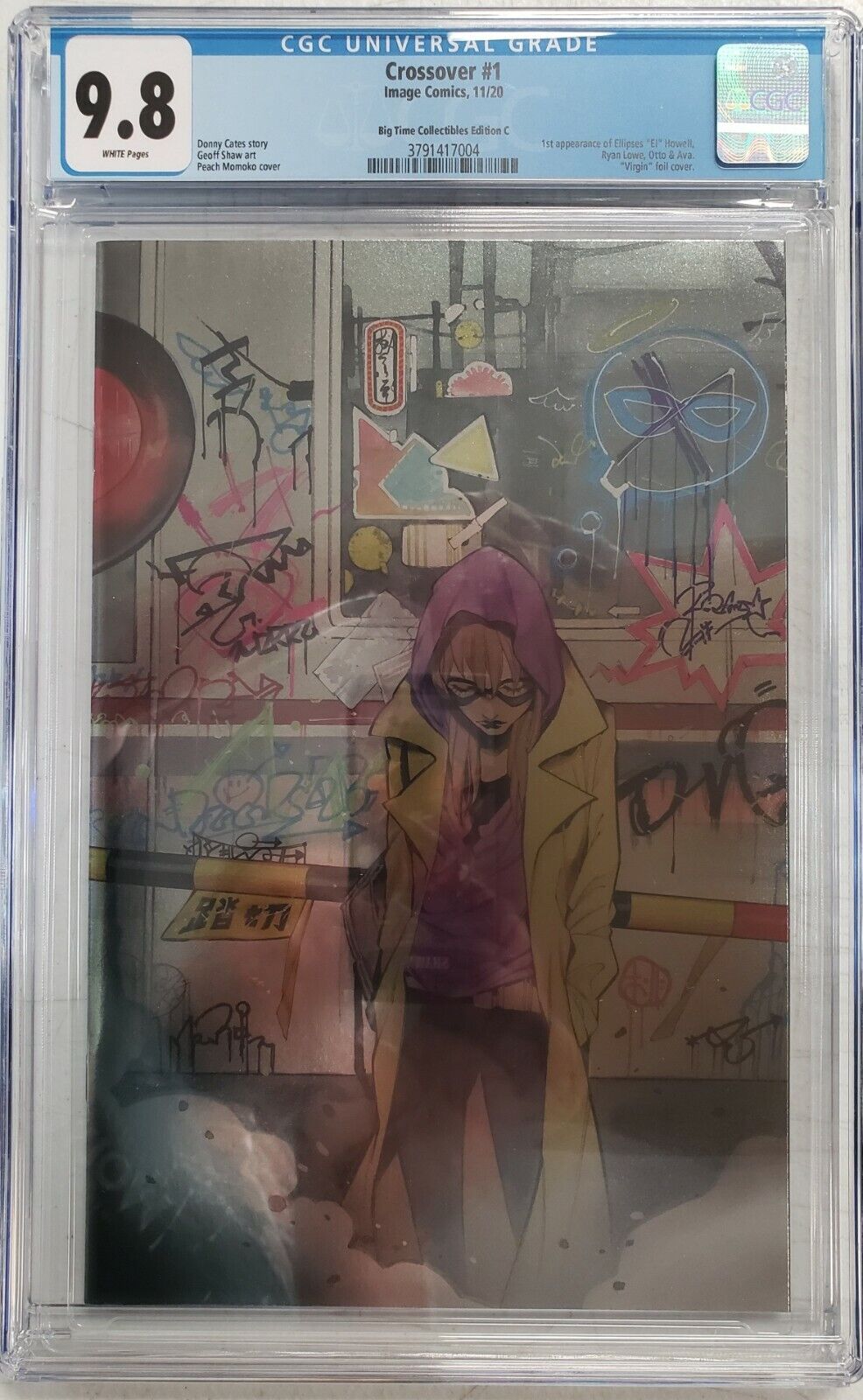 CROSSOVER #1 CGC 9.8 PEACH MOMOKO FOIL EDITION COVER