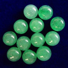 12Pcs 4x2mm Green Jade Round Cab Cabochon B65900