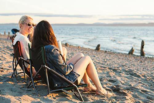 cascade mountain tech compact low profile outdoor folding camp chair with carry case