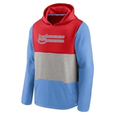 Fanatics Mens Houston Oilers Linear Throwback Hoodie Sweatshirt Large L Titans