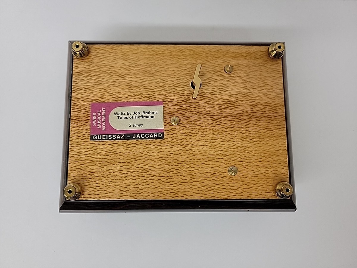 Vintage Switzerland Made Music Box GUEISSAZ JACCARD 2 Tunes Vintage Switzerland Made Music Box GUEISSAZ JACCARD 2 Tunes