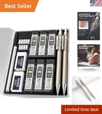 0.9 Mm Metal Mechanical Pencils Set Lead Refill & Erasers, Drafting Pencil for A