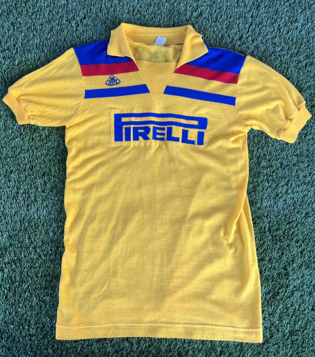 Pirelli Vintage Soccer Jersey 70s 80s Sports Columbia RARE Rofe Malhas