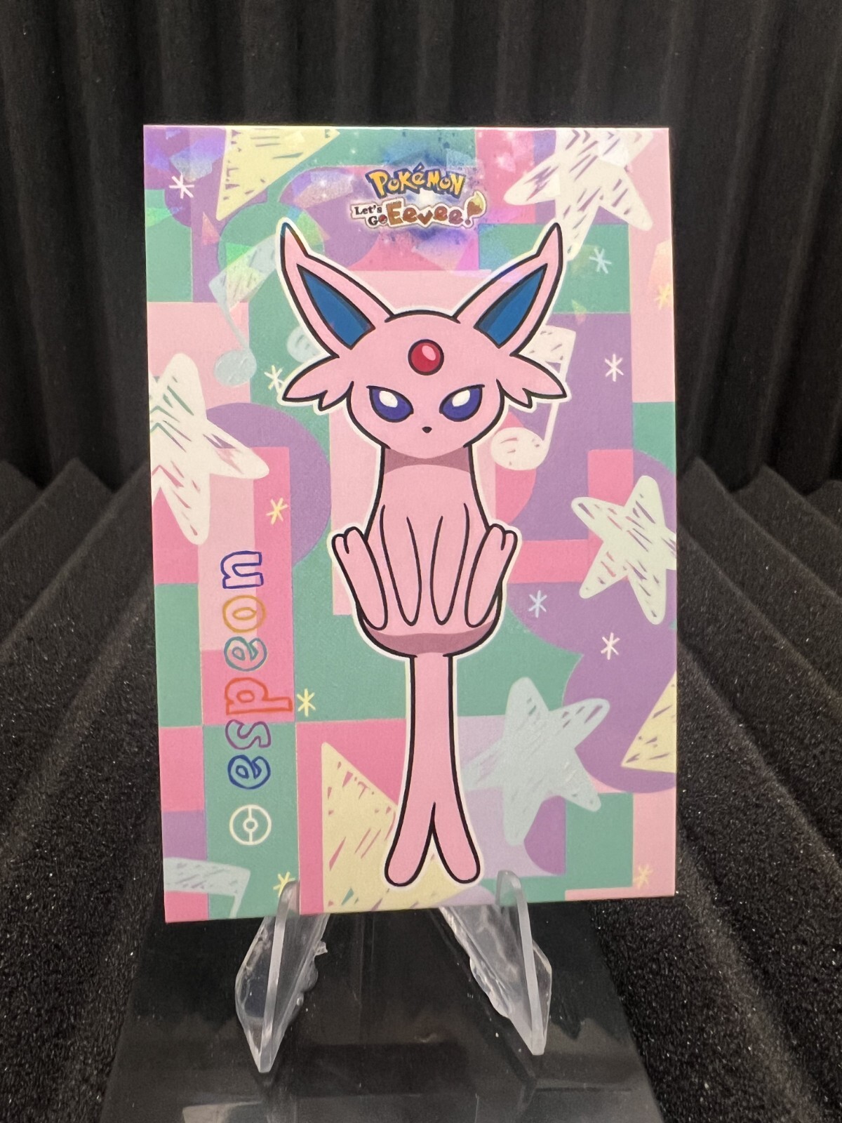 Floating Espeon - Cracked Ice Holo - Let's Go Eevee Database - Pokemon Card NM